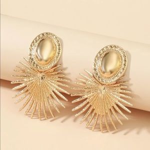 NWOT Geo Decor Radiation Drop Earrings